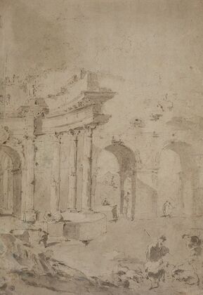 Capriccio mit römischen Ruinen