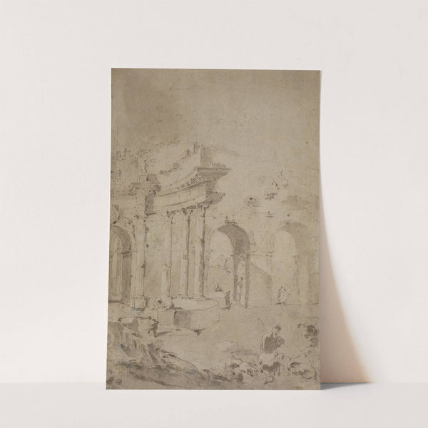 Capriccio mit römischen Ruinen (ca. 1780 – 1790) by Francesco Guardi