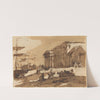 Capriccio of a Port Scene by Giuseppe Bernardino Bison