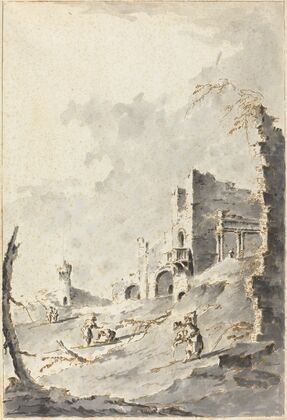 Capriccio of Classical Ruins with a Fortress