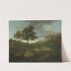 Capriccio With A Classical Sarcophogus And Possibly Beeston Castle, Chesire by George Lambert