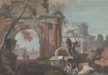 Capriccio with Roman Ruins