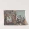 Capriccio with Roman Ruins by Marco Ricci