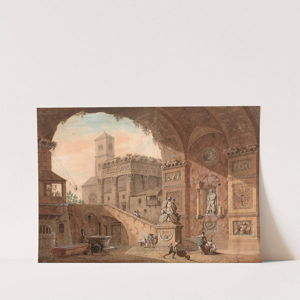 Caprice de ruines antiques by Charles Louis Clérisseau