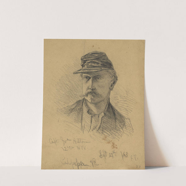 Capt. Joe Hilton, 12th NYV, Culpeper, Va. by Edwin Forbes