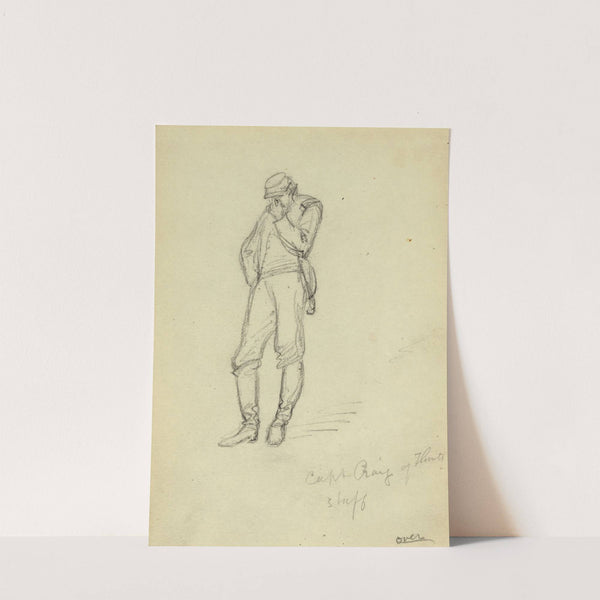 Captain Craig of Flints staff by Alfred Rudolph Waud