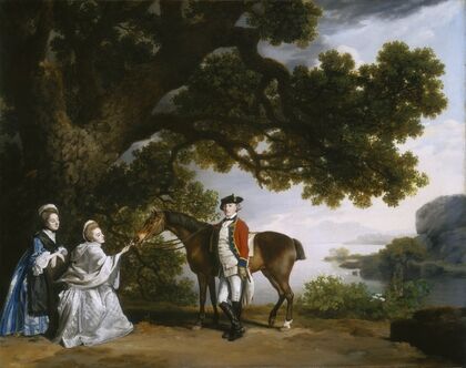 Captain Samuel Sharpe Pocklington with His Wife, Pleasance, and possibly His Sister, Frances — size preview
