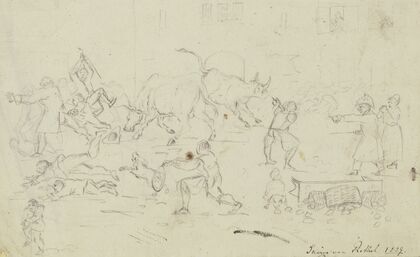 Capturing two oxen