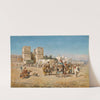 Caravan Departing Bab al-Nasr, Cairo by Mariano de Franceschi