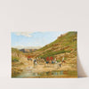 Caravane Dans Le Desert by Victor Huguet