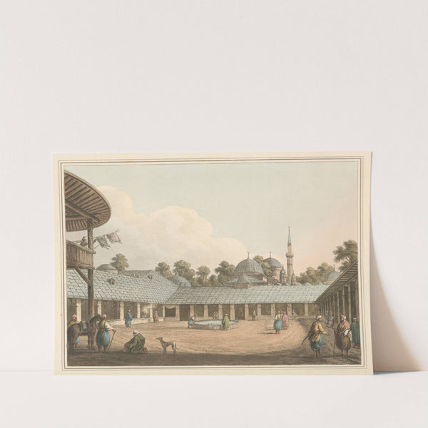 Caravansary at Borgas by Luigi Mayer