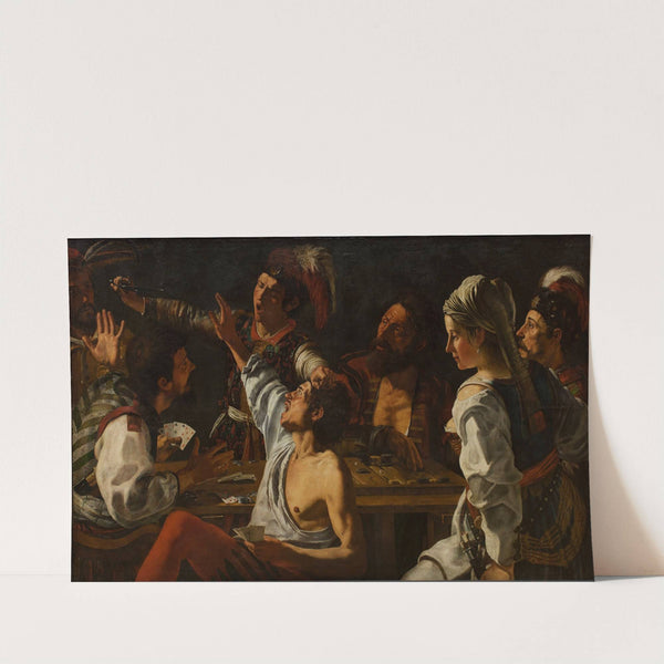 Card and Backgammon Players. Fight over Cards by Theodoor Rombouts