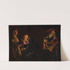 Card Players By Candlelight by Adam de Coster
