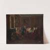 Card Players in a Drawing Room by Pierre Louis Dumesnil the Younger