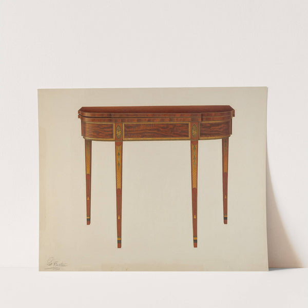 Card Table by Ferdinand Cartier