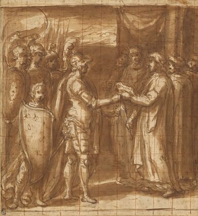 Cardinal Albornoz Gives the Farnese the Keys to Valentino — size preview