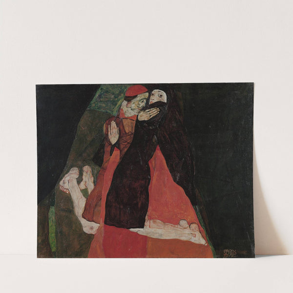 Cardinal and Nun (Caress) (1912) by Egon Schiele