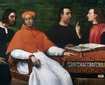 Cardinal Bandinello Sauli,His Secretary and Two Geographers