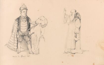 Cardinal Granvelle’s Dwarf and a Standing Monk