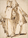 Caricature; An Elderly Couple