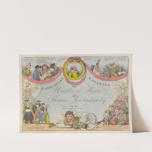 Caricature Magazine or Hudibrastic Mirror, Vol. II [Title page]. (1808) by Thomas Rowlandson