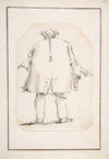 Caricature of a Fat Man, Seen From Behind