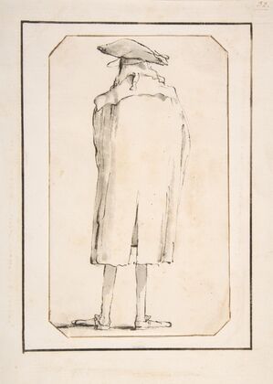 Caricature of a Man Seen from Behind