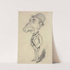 Caricature of a Man with a Large Nose (1855) by Claude Monet