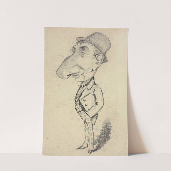Caricature of a Man with a Large Nose (1855) by Claude Monet