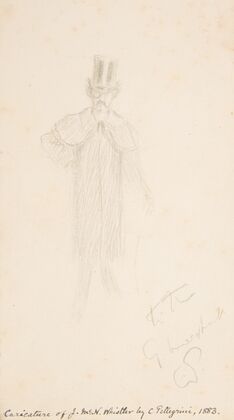 Caricature of James McNeil Whistler