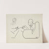 Caricature of Marcel Duchamp by Richard Boix