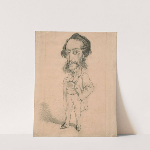 Caricature of Mario Uchard (c. 1858) by Claude Monet