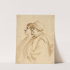 Caricature of Two Men Seen in Profile by Guercino