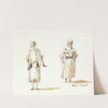 Caricature of Two Women Seen From Behind (late 18th century) by Giovanni Domenico Tiepolo