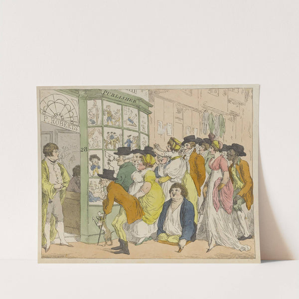Caricature shop by Thomas Rowlandson
