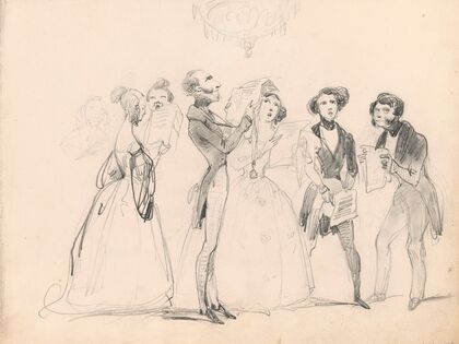 Caricatures of Singing Figures