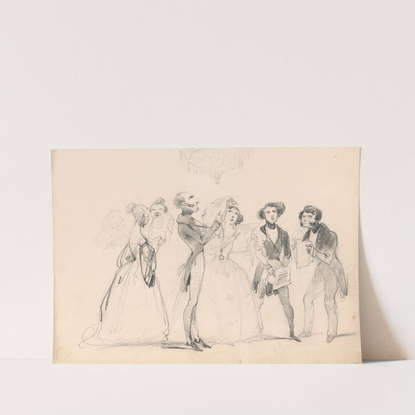 Caricatures of Singing Figures by Nicaise De Keyser