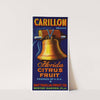 Carillon Brand Florida Citrus Fruit Label (1940)