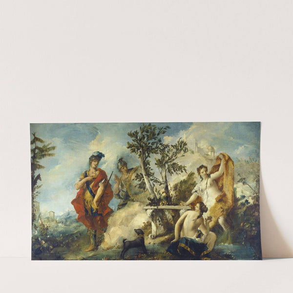 Carlo and Ubaldo Resisting The Enchantments of Armida&#8217;s Nymphs (1750-1755) by Giovanni Antonio Guardi