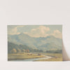 Carnedd Llewelyn and Carnedd David, Carnarvonshire, Seen Across the River Ogwen by John Warwick Smith