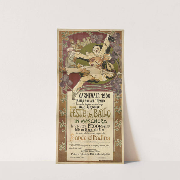 Carnevale 1900. Teatro sociale Trento (1900) by Zippel