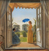Caroline Dalgas og Jeanina Stampe på Nysø havetrappe (1854 - 1855)