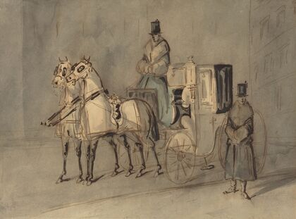 Carriage With Driver And Groom – Autumn