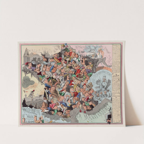 Carte de France (1871) by Achille Belloguet