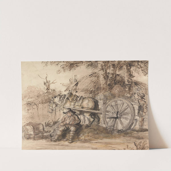 Carter Filling his Pipe by Henry William Bunbury