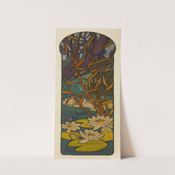 Carton de vitrail pour la bijouterie Fouquet by Alphonse Mucha