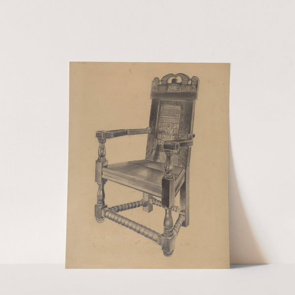 Carved Chair by Joseph Sudek
