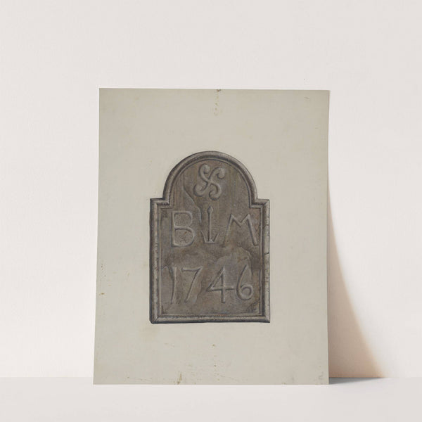 Carved Date Stone by Leslie Macklem