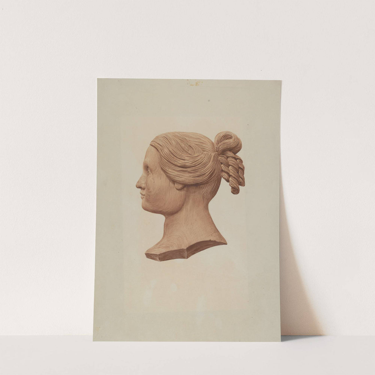 Carved Silhouette of a Woman by Rosamond P. Gray