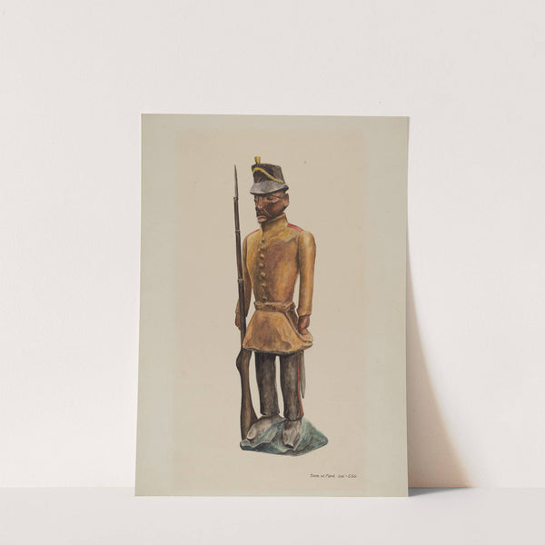 Carved Soldier by Samuel W. Ford